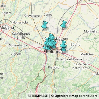 Mappa Via E.Ponente, 40133 Bologna BO, Italia (5.65917)
