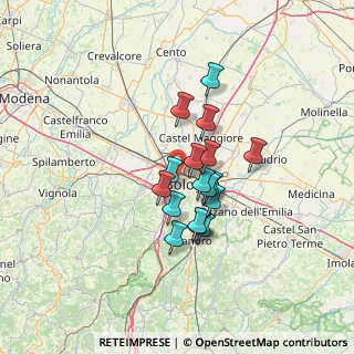 Mappa Via E.Ponente, 40133 Bologna BO, Italia (9.80765)