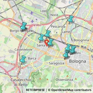 Mappa Via E.Ponente, 40133 Bologna BO, Italia (1.9875)