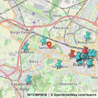 Mappa Via E.Ponente, 40133 Bologna BO, Italia (2.96667)