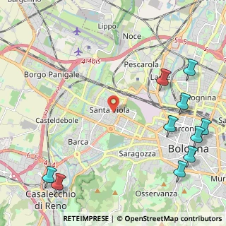 Mappa Via E.Ponente, 40133 Bologna BO, Italia (3.35)