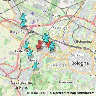 Mappa Via E.Ponente, 40133 Bologna BO, Italia (1.51545)