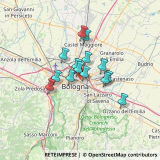 Mappa Via Luigi Vestri, 40128 Bologna BO, Italia (5.05643)