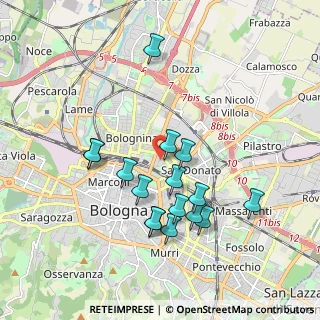 Mappa Via Luigi Vestri, 40128 Bologna BO, Italia (1.78938)