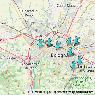 Mappa Via dell'Ospedale, 40133 Bologna BO, Italia (3.47455)