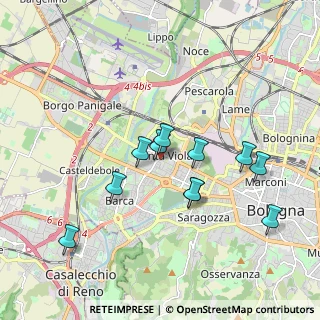 Mappa Via Antonio Mancini, 40133 Bologna BO, Italia (1.72091)