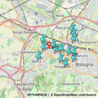 Mappa Via Antonio Mancini, 40133 Bologna BO, Italia (1.54857)