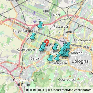 Mappa Via Antonio Mancini, 40133 Bologna BO, Italia (1.46462)