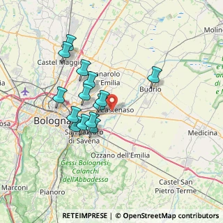 Mappa Via F. Turati, 40055 Castenaso BO, Italia (6.39357)