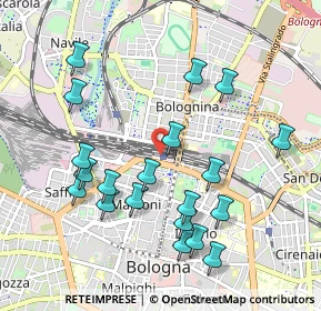 Mappa Bologna Centrale, 40121 Bologna BO, Italia (1.0435)