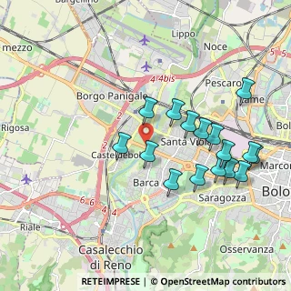 Mappa Viale Palmiro Togliatti, 40133 Bologna BO, Italia (1.96813)