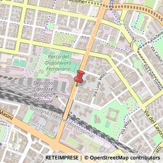 Mappa Via Emilio Zago,  10, 40128 Bologna, Bologna (Emilia Romagna)