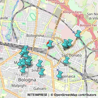 Mappa Via Emilio Zago, 40128 Bologna BO, Italia (1.13)