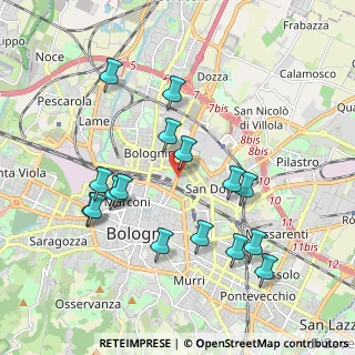 Mappa Via Emilio Zago, 40128 Bologna BO, Italia (1.99188)