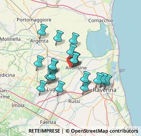 Mappa Via San Savino, 48011 Alfonsine RA, Italia (11.053)