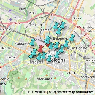 Mappa Via Camillo Casarini, 40137 Bologna BO, Italia (1.3085)