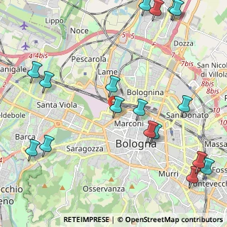 Mappa Via Camillo Casarini, 40137 Bologna BO, Italia (2.91471)