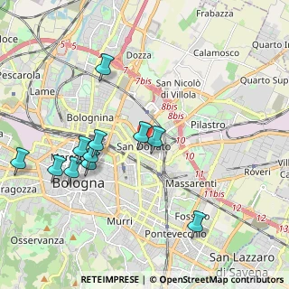 Mappa Via S. Donato, 40137 Bologna BO, Italia (2.13909)