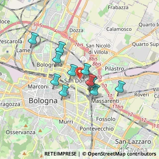 Mappa Via S. Donato, 40137 Bologna BO, Italia (1.39727)
