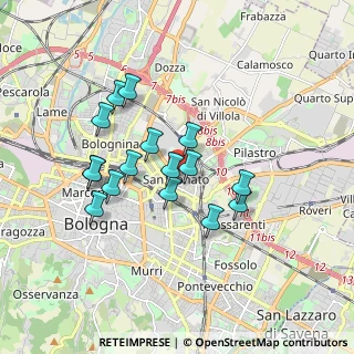 Mappa Via S. Donato, 40137 Bologna BO, Italia (1.535)