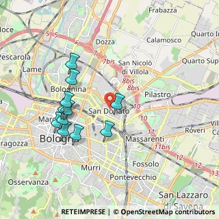 Mappa Via S. Donato, 40137 Bologna BO, Italia (1.83364)