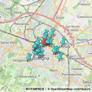 Mappa Via Jacopo Barozzi, 40126 Bologna BO, Italia (1.0695)