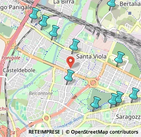 Mappa Via Vittoria, 40133 Bologna BO, Italia (1.33)