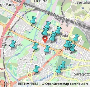 Mappa Via Vittoria, 40133 Bologna BO, Italia (0.836)