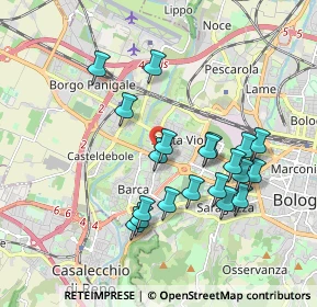 Mappa Via Vittoria, 40133 Bologna BO, Italia (1.779)