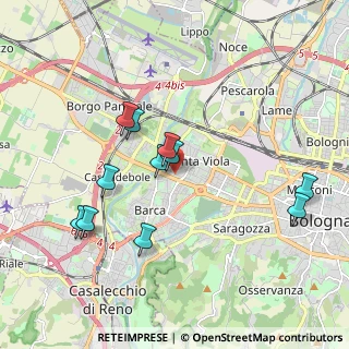 Mappa Via Vittoria, 40133 Bologna BO, Italia (1.87455)