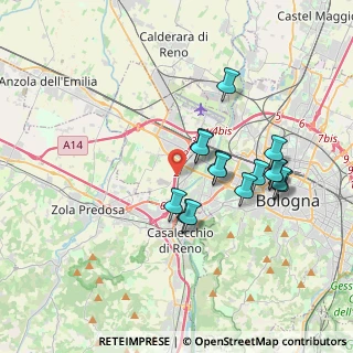 Mappa Via Giuseppe Vaccaro, 40132 Bologna BO, Italia (3.31)