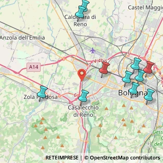 Mappa Via Giuseppe Vaccaro, 40132 Bologna BO, Italia (5.39273)