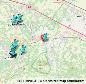 Mappa Via S. Giobbe, 40053 Valsamoggia BO, Italia (5.60846)