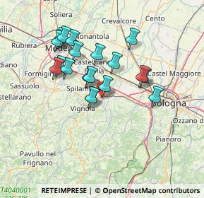 Mappa Via S. Giobbe, 40053 Valsamoggia BO, Italia (12.40053)