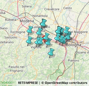 Mappa Via S. Giobbe, 40053 Valsamoggia BO, Italia (9.8355)