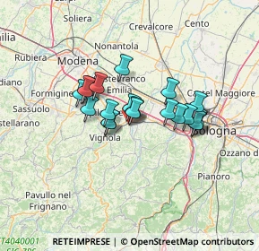 Mappa Via Carlo Termanini, 40053 Valsamoggia BO, Italia (9.8105)