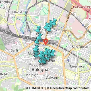 Mappa Stazione Autolinee, 40121 Bologna BO, Italia (0.7315)