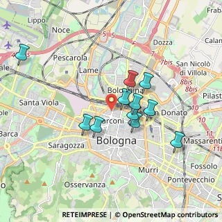 Mappa Via Milazzo, 40121 Bologna BO, Italia (1.54727)