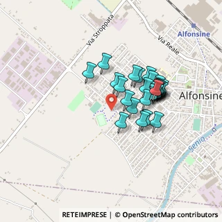 Mappa Via Borse, 48011 Alfonsine RA, Italia (0.35679)