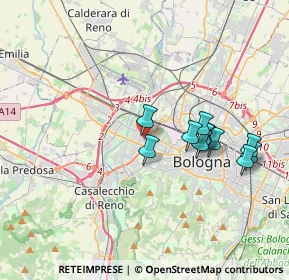 Mappa Via Giovanni Segantini, 40100 Bologna BO, Italia (3.34545)