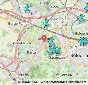 Mappa Via Giovanni Segantini, 40100 Bologna BO, Italia (2.63182)