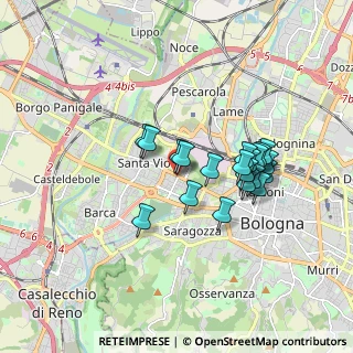 Mappa Via Marzabotto, 40134 Bologna BO, Italia (1.456)