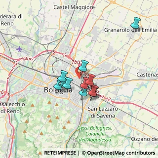 Mappa Via Magazzari, 40127 Bologna BO, Italia (2.64727)