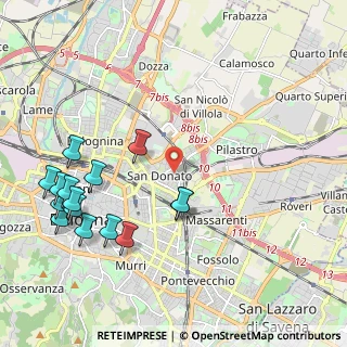 Mappa Via Magazzari, 40127 Bologna BO, Italia (2.53333)