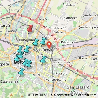 Mappa Via Magazzari, 40127 Bologna BO, Italia (2.38)