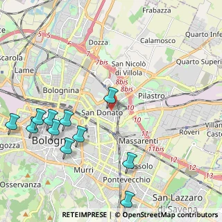 Mappa Via Magazzari, 40127 Bologna BO, Italia (2.67545)