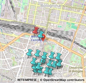Mappa Piazza XX Settembre, 40121 Bologna BO, Italia (0.5985)