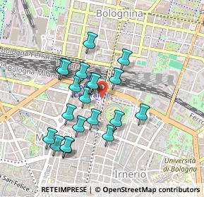 Mappa Piazza XX Settembre, 40121 Bologna BO, Italia (0.4085)