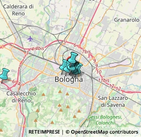 Mappa Piazza XX Settembre, 40121 Bologna BO, Italia (2.51077)