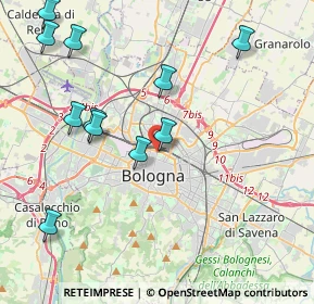 Mappa Piazza XX Settembre, 40121 Bologna BO, Italia (4.66545)